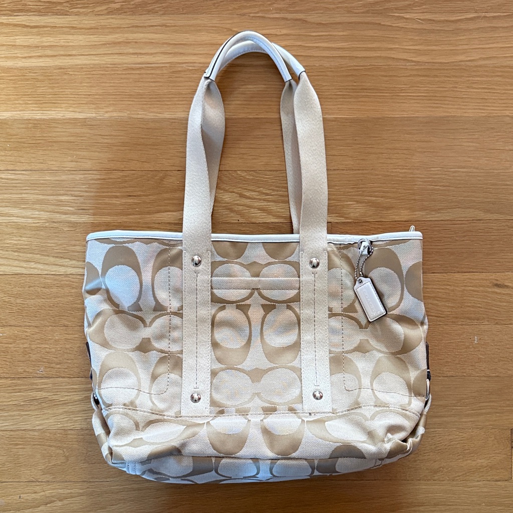 Coach Beige Tote Bag